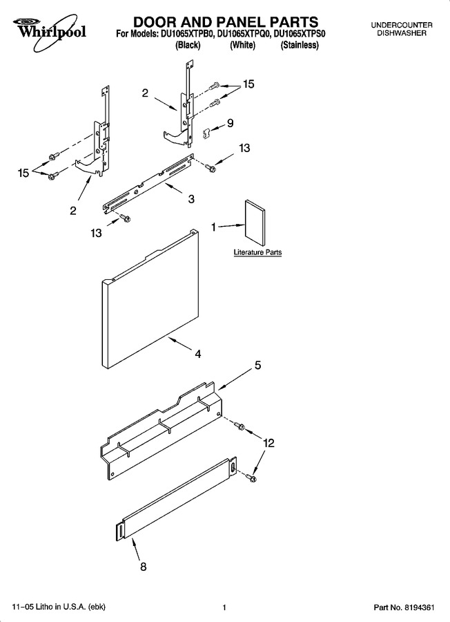 Diagram for DU1065XTPQ0