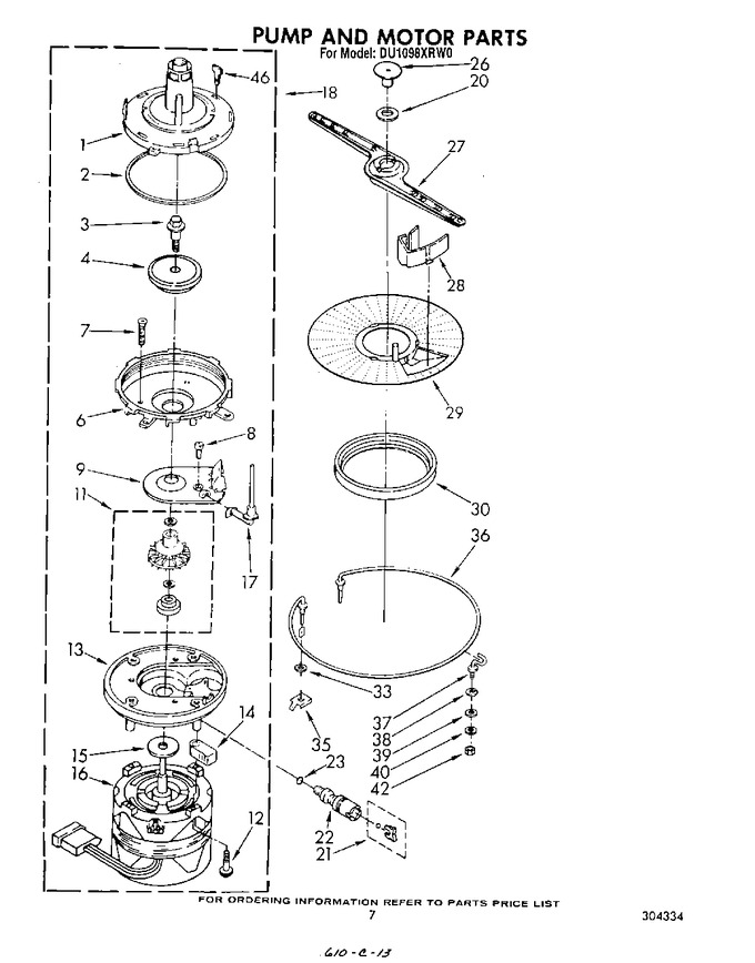 Diagram for DU1098XRW0