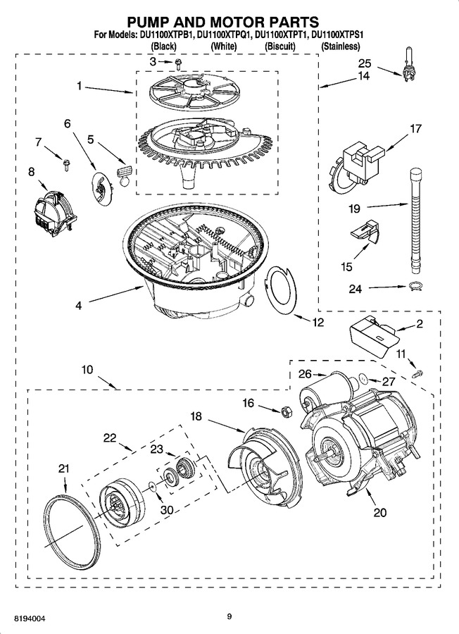 Diagram for DU1100XTPS1