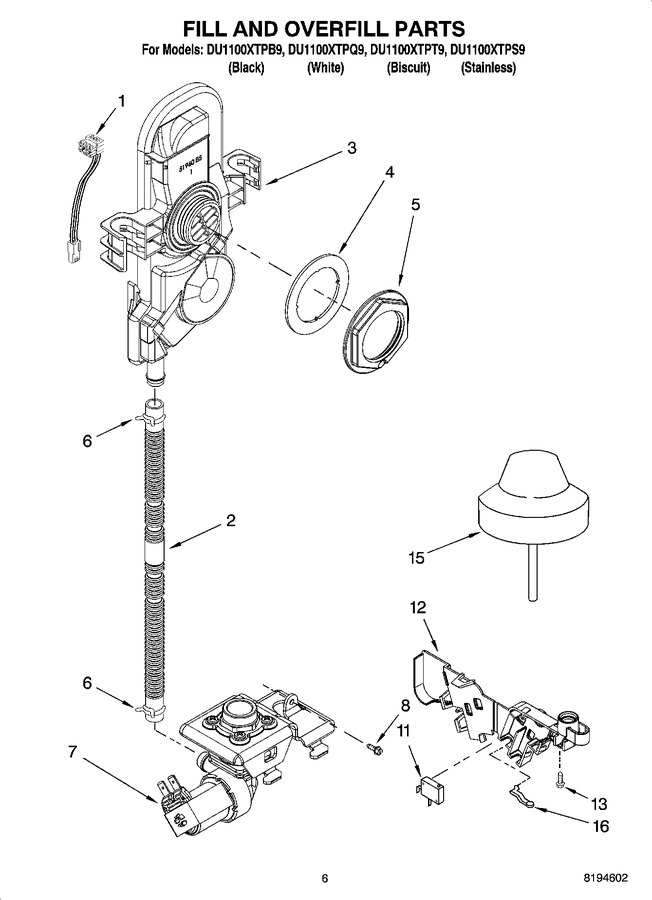 Diagram for DU1100XTPS9