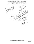 Diagram for 02 - Control Panel And Latch Parts