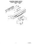 Diagram for 02 - Control Panel Parts