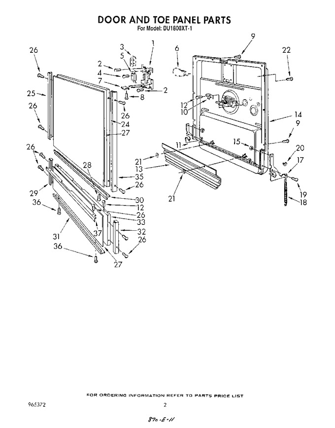 Diagram for DU1800XT1