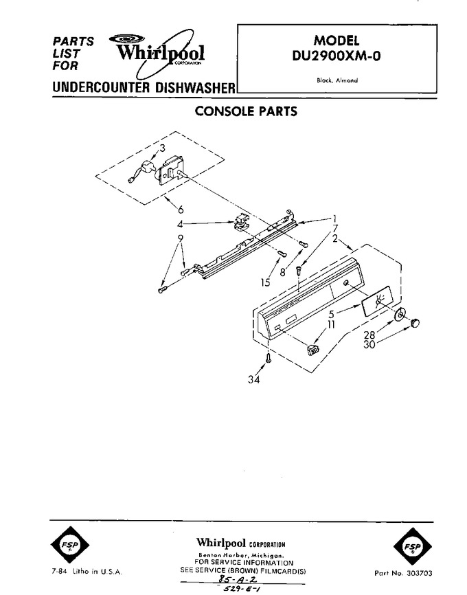 Diagram for DU2900XM0