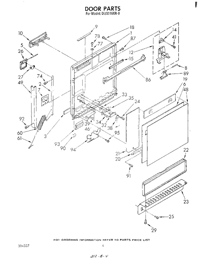 Diagram for DU3016XR0