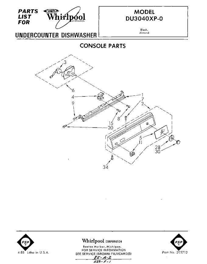 Diagram for DU3040XP0