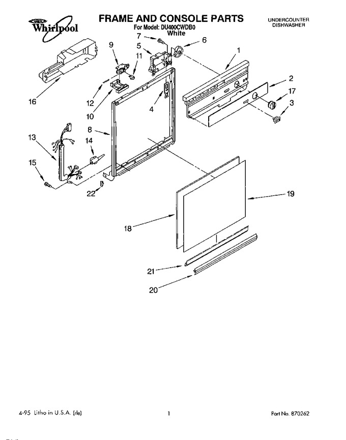 Diagram for DU400CWDB0