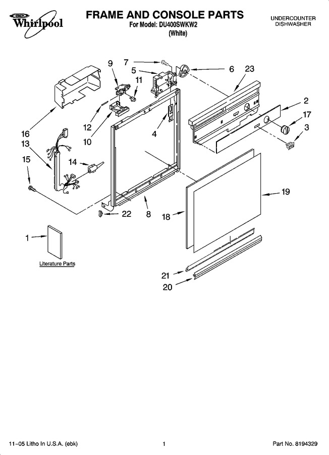 Diagram for DU400SWKW2