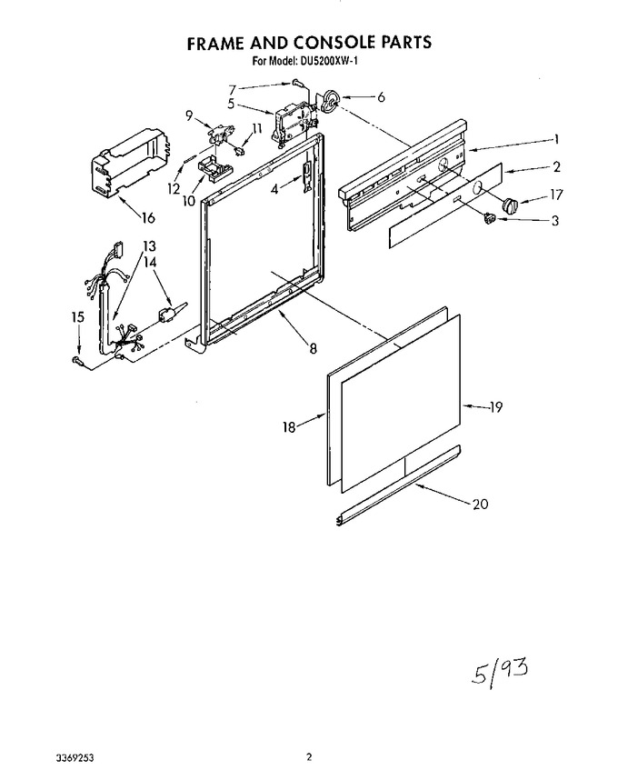 Diagram for DU5200XW1