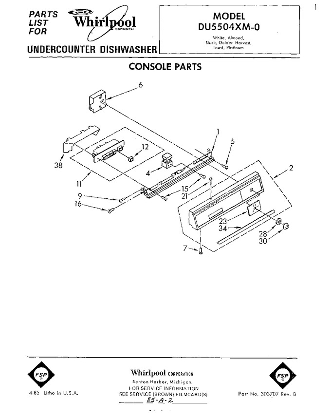 Diagram for DU5504XM0