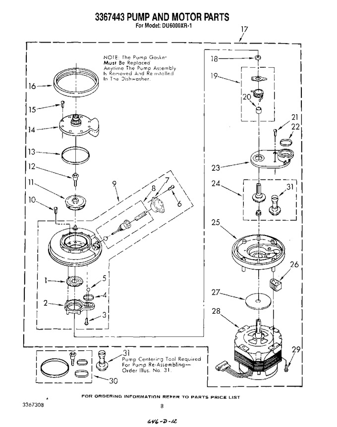 Diagram for DU6000XR1