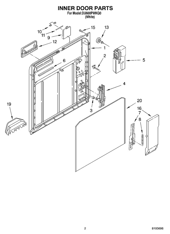 Diagram for DU600PWKQ0