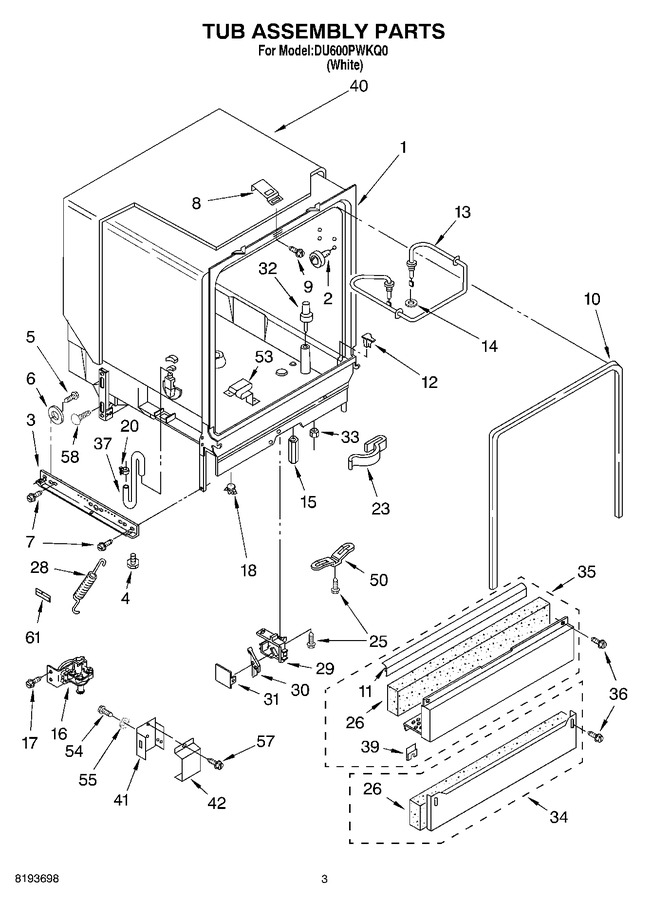 Diagram for DU600PWKQ0