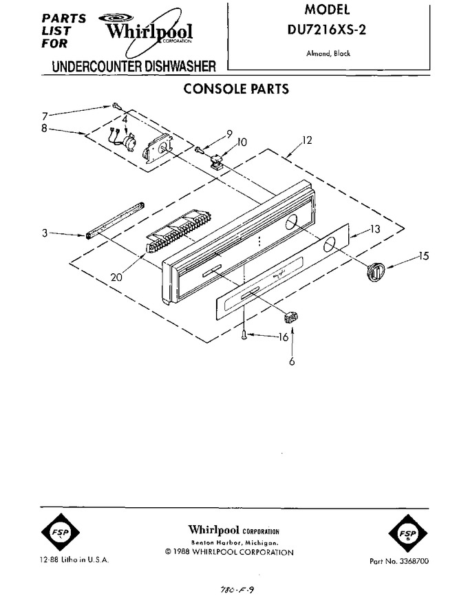 Diagram for DU7216XS2