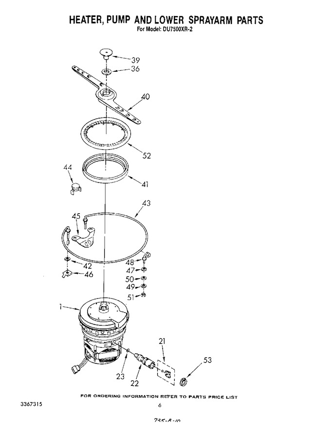 Diagram for DU7500XR2