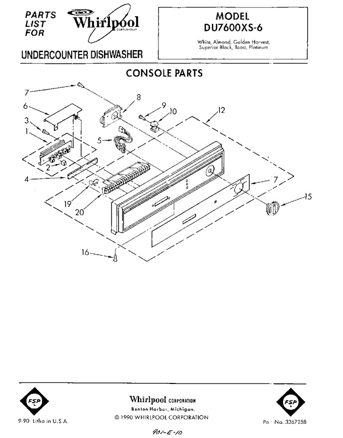 Diagram for DU7600XS6