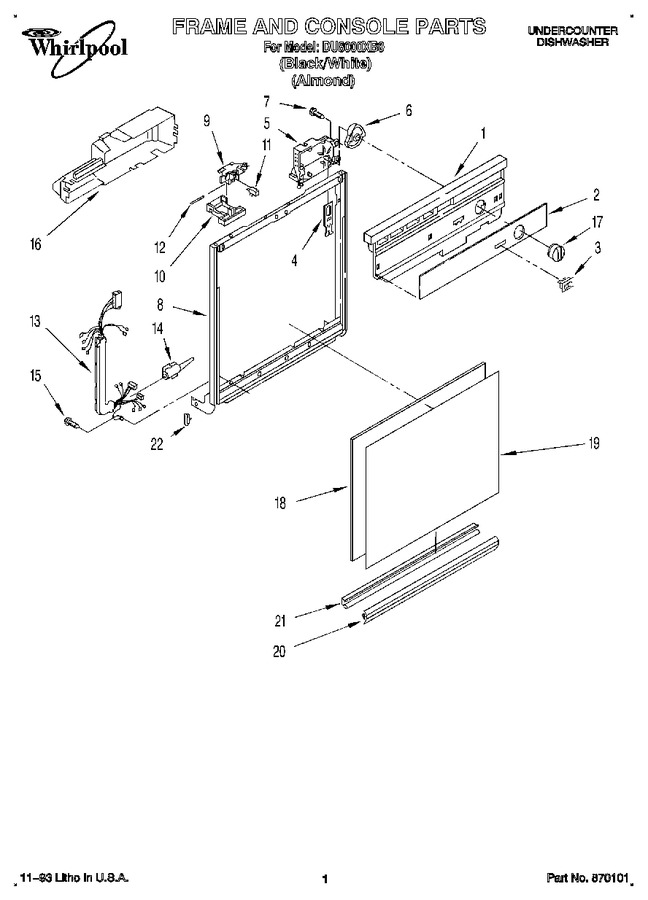 Diagram for DU8000XB0