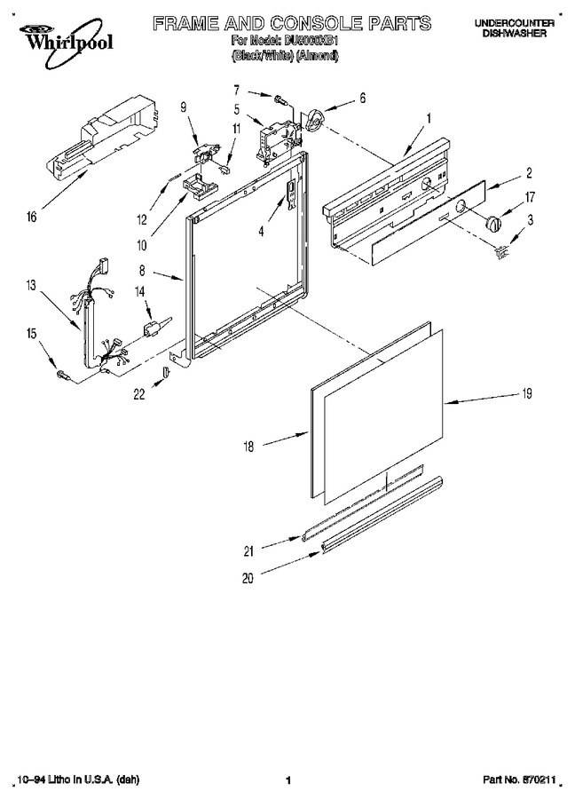 Diagram for DU8000XB1