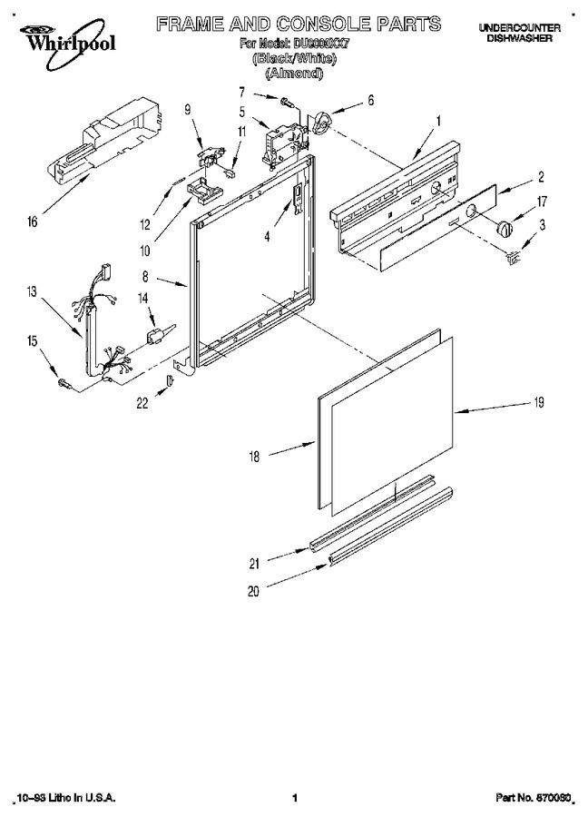 Diagram for DU8000XX7