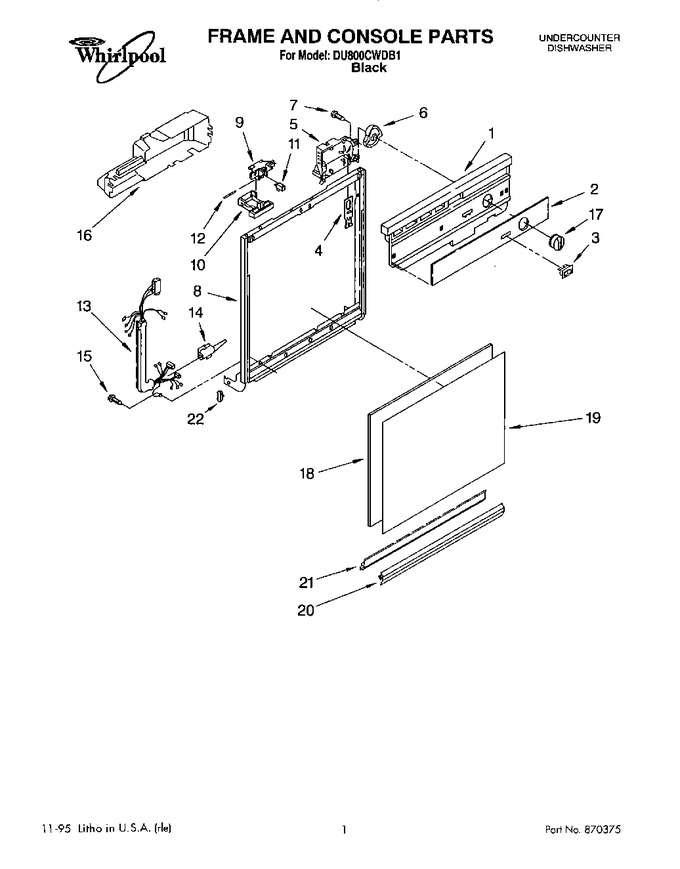 Diagram for DU800CWDB1