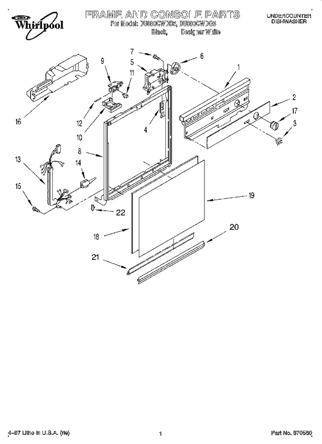 Diagram for DU800CWDQ5