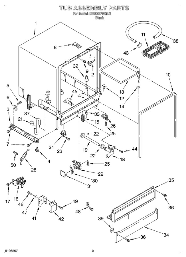 Diagram for DU800DWGU2