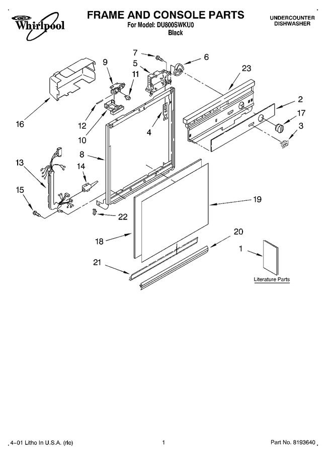 Diagram for DU800SWKU0