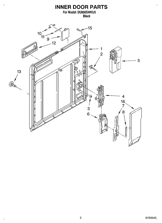 Diagram for DU800SWKU0