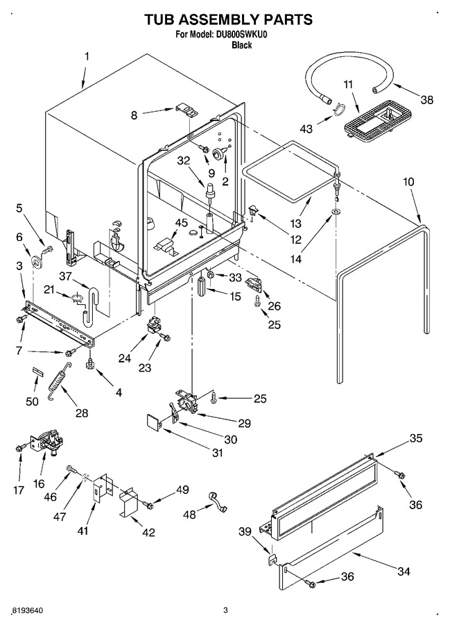 Diagram for DU800SWKU0