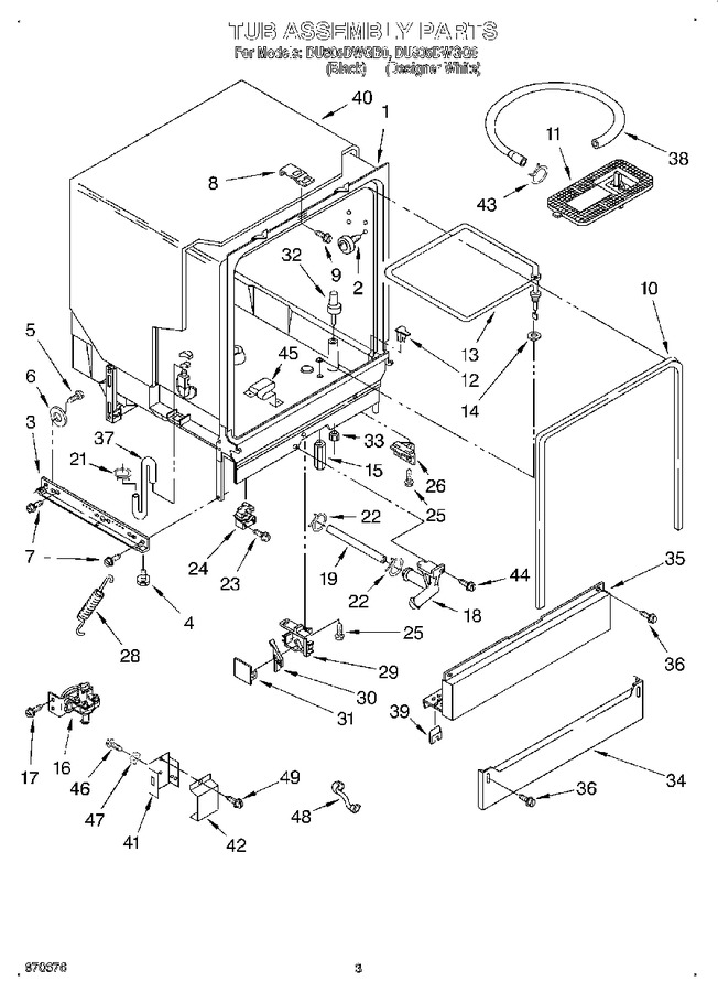 Diagram for DU805DWGB0