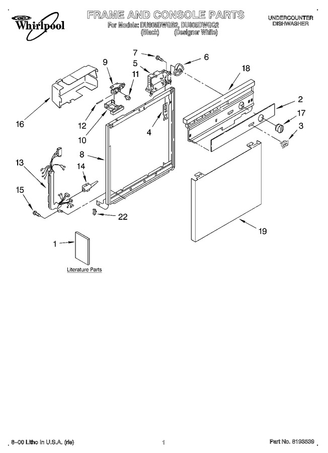 Diagram for DU805DWGB2