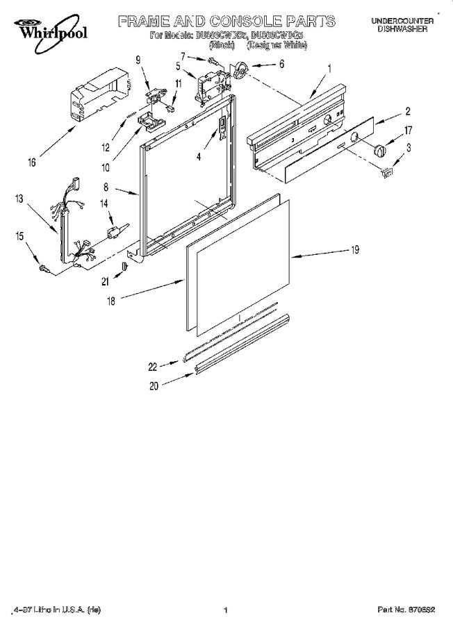 Diagram for DU806CWDQ5