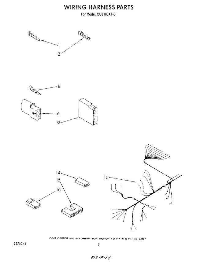 Diagram for DU8100XT3