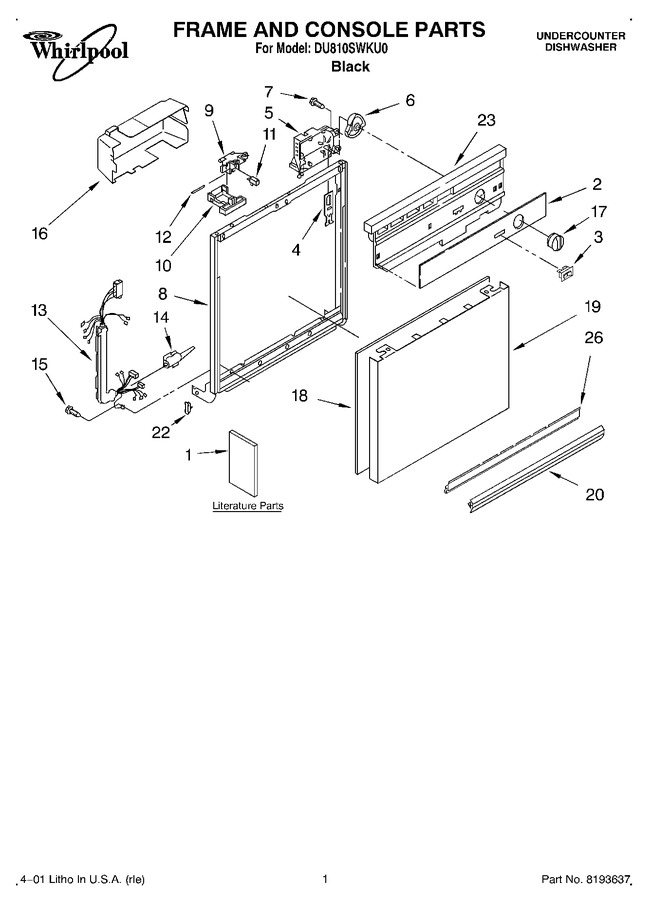 Diagram for DU810SWKU0