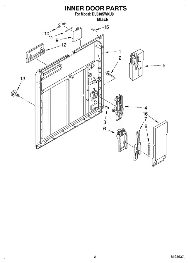 Diagram for DU810SWKU0