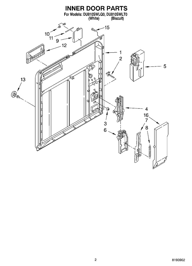 Diagram for DU810SWLQ0