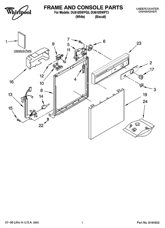 Diagram for DU810SWPT3