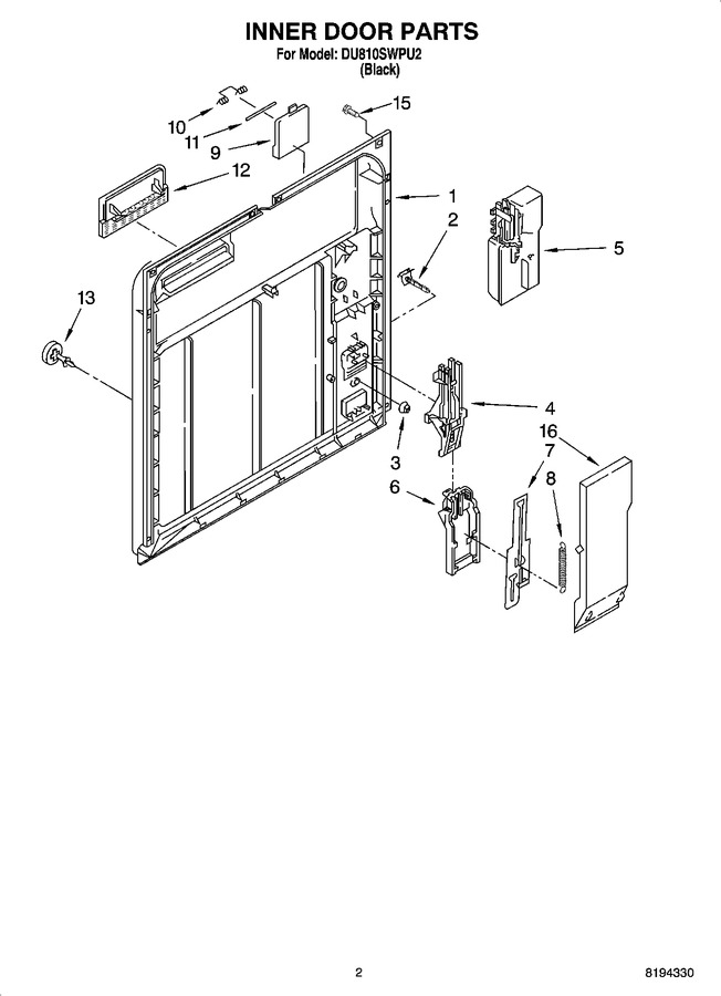 Diagram for DU810SWPU2