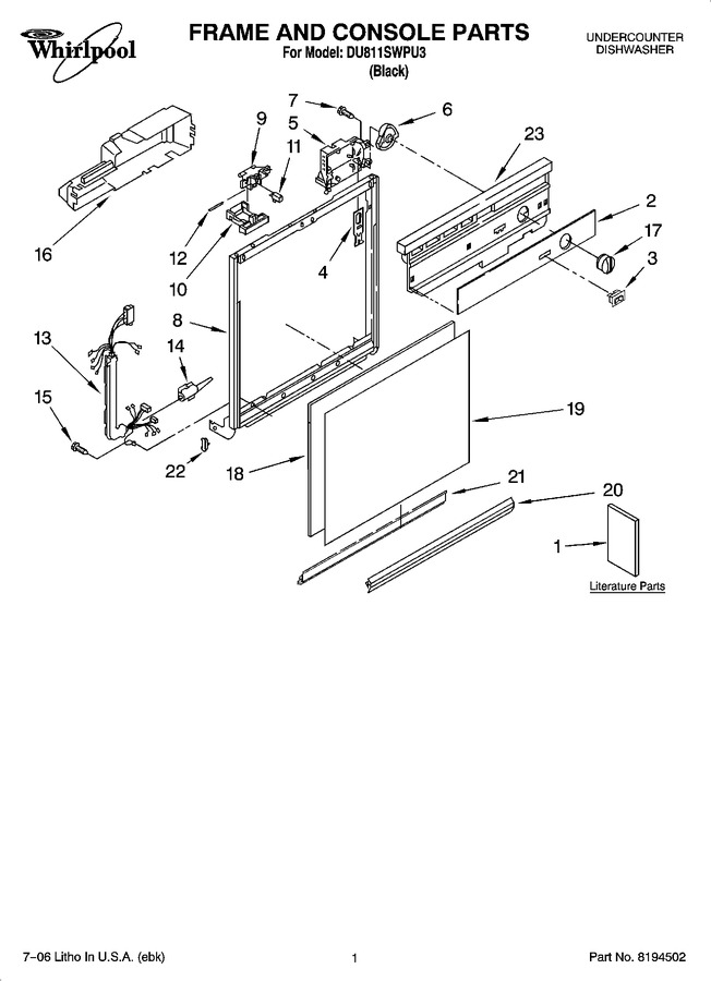 Diagram for DU811SWPU3