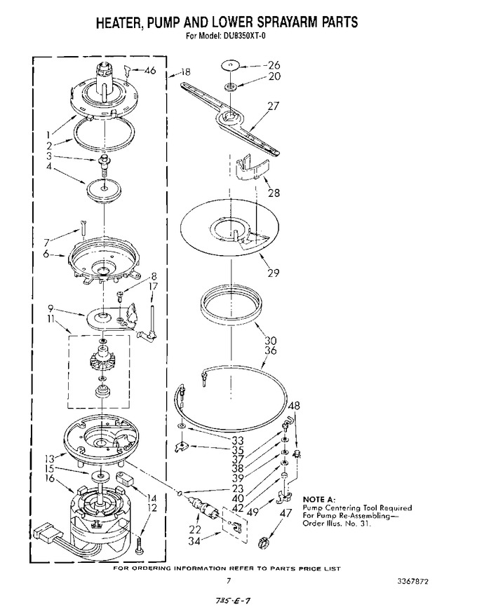 Diagram for DU8350XT0