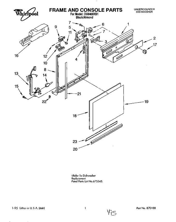 Diagram for DU8400XB1