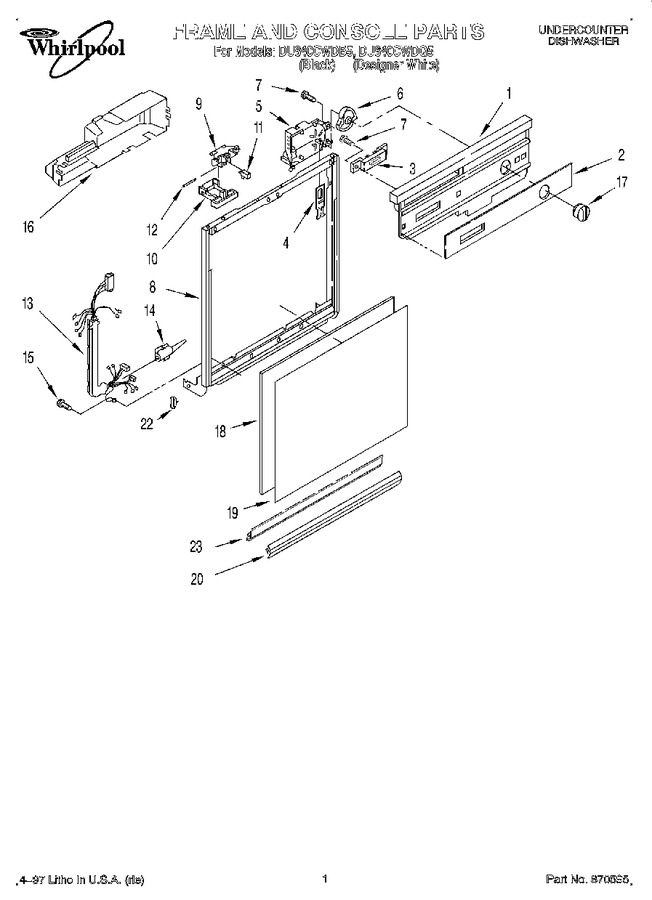 Diagram for DU840CWDB5