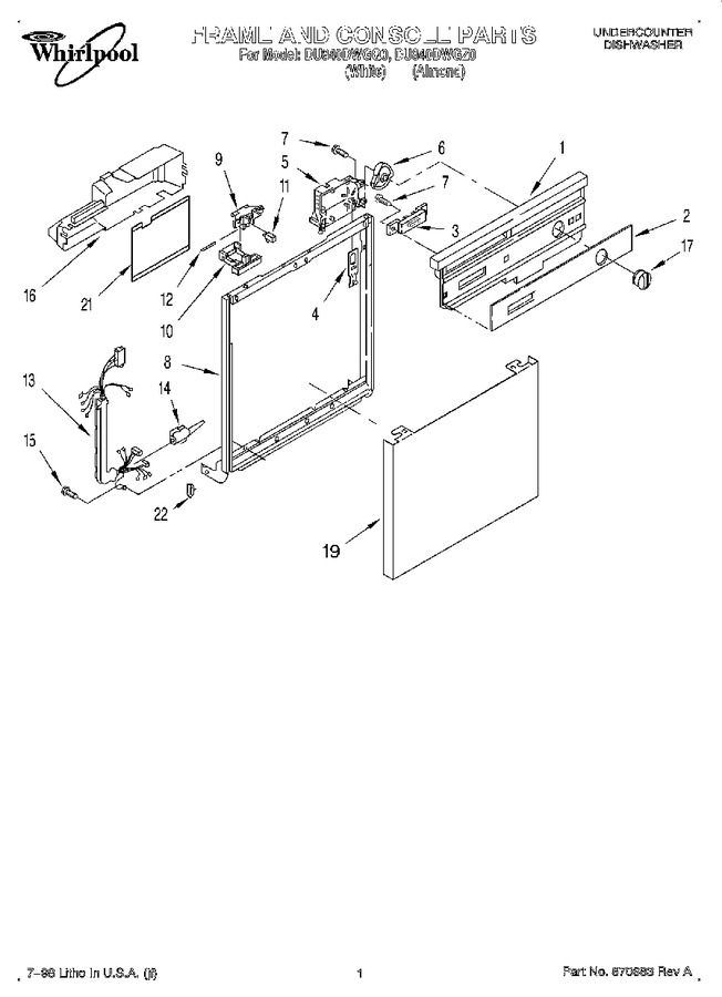 Diagram for DU840DWGQ0