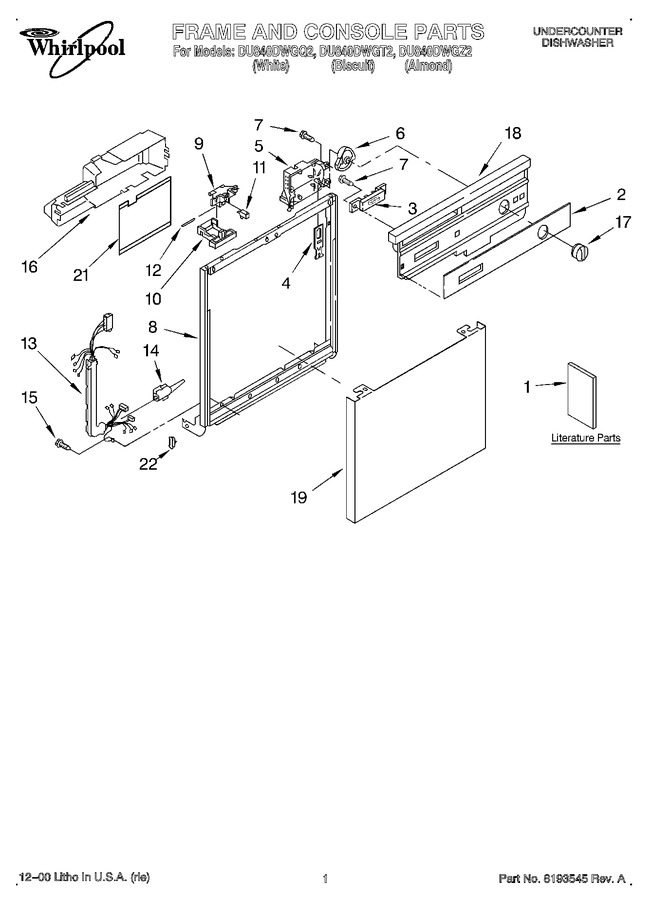 Diagram for DU840DWGQ2