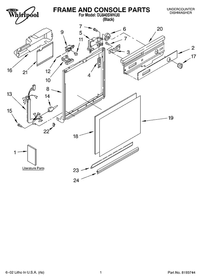 Diagram for DU840SWKU0