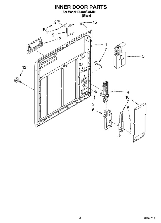 Diagram for DU840SWKU0