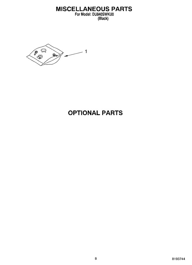 Diagram for DU840SWKU0