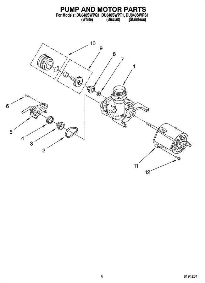 Diagram for DU840SWPT1