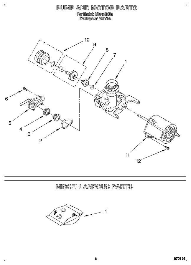 Diagram for DU8450XB0