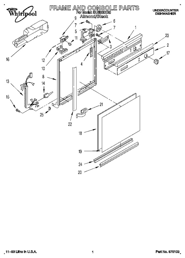 Diagram for DU8500XB0